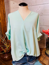 Load image into Gallery viewer, Solid Oversized V Neck Top
