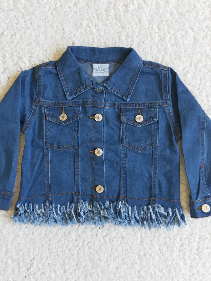 Little Girls Fringe Jacket River Ruby Boutique