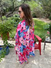 Load image into Gallery viewer, Floral Print Long Kimono