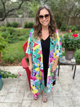 Load image into Gallery viewer, Floral Print Long Kimono