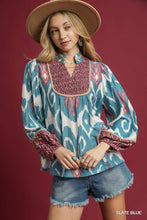 Load image into Gallery viewer, Ikat Print Boho Blouse
