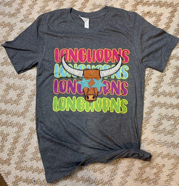 Retro Longhorn Mascot Tee