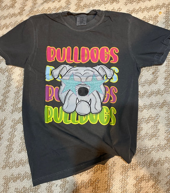 Neon Retro Repeat Mascot Tee