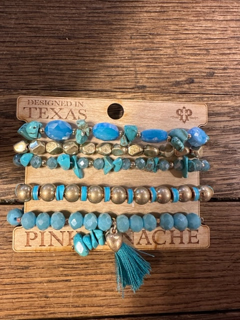 5 Strand Turquoise Bracelet