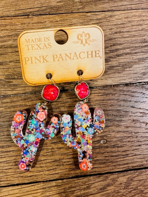 Colorful Cactus Earrings