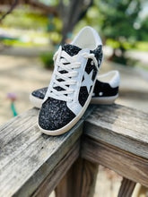 Load image into Gallery viewer, Black Glitter Sneakers
