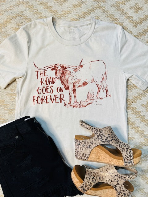 The Road Goes On Forever Tee