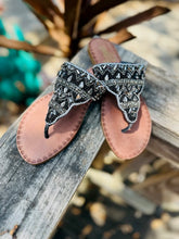 Load image into Gallery viewer, Summer Glam Rhinestone Sandals
