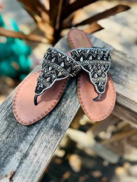 Summer Glam Rhinestone Sandals