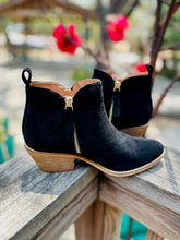 Load image into Gallery viewer, Black Suede Bootie
