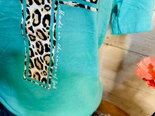 Load image into Gallery viewer, Leopard Cross Tee
