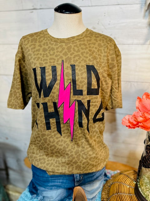 Brown Leopard Wild Thing Tee