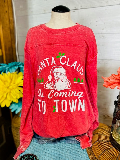 Santa Clause is Coming to Town Tee