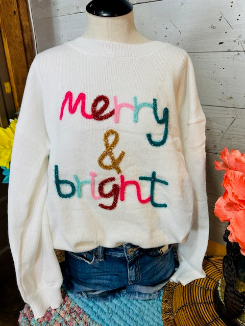 Merry & Bright Tinsel Sweater