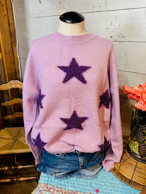 Lavender Star Sweatshirt