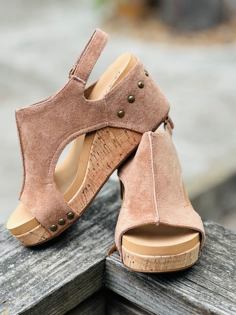 Carley Camel Suede