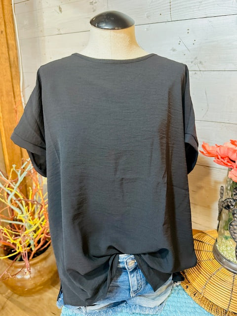 Round Neck Airflow Blouse