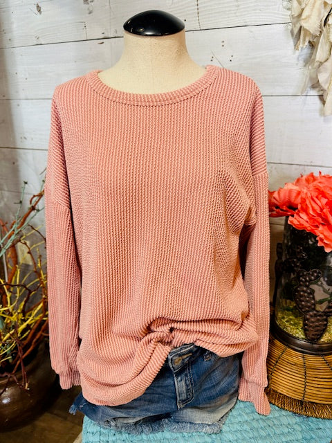 Solid Urban Ribbed Top