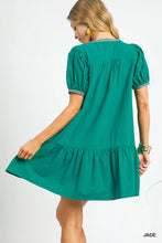 Load image into Gallery viewer, Color Trim Babydoll Mini Dress
