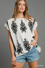 Load image into Gallery viewer, Border Poncho Style Top
