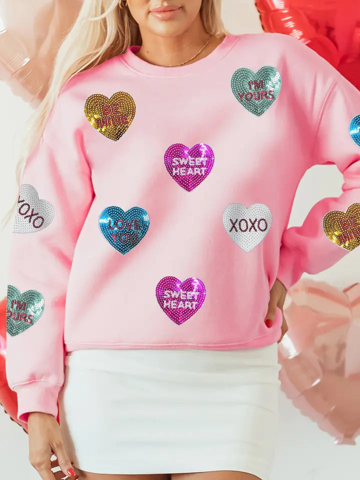 Candy Hearts Sweatshirt