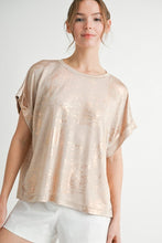 Load image into Gallery viewer, Drop Shoulder Metallic Top

