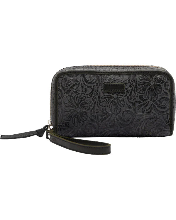Steely Wristlet Wallet