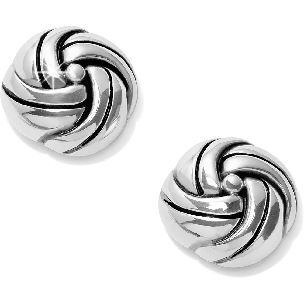 interlok knot post earring
