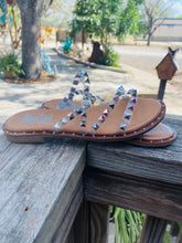 Load image into Gallery viewer, Beach Please Clear Studded Sandal
