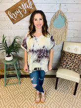 Load image into Gallery viewer, Tie Dye Scoop Hem Top
