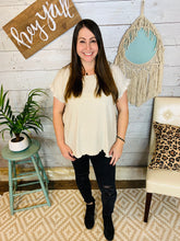 Load image into Gallery viewer, Ruffle Sleeve Animal Print Top
