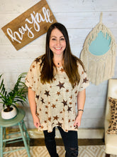 Load image into Gallery viewer, Star Animal Print Top
