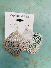 Load image into Gallery viewer, Lazer Cut Medallion Earrings
