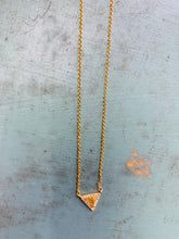 Load image into Gallery viewer, Etched Triangle Necklace
