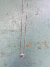 Load image into Gallery viewer, Etched Circle w/ Pave Necklace
