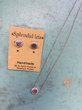 Load image into Gallery viewer, Etched Circle w/ Pave Necklace
