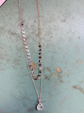 Load image into Gallery viewer, Two Layer Crystal Charm Necklace
