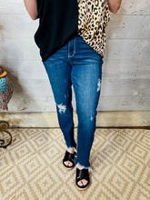 Load image into Gallery viewer, Midrise Shark Bite Slim Fit Jeans
