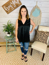 Load image into Gallery viewer, Black Leopard Sleeveless Top
