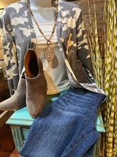 Load image into Gallery viewer, Grey Camouflage Lightweight Cardigan

