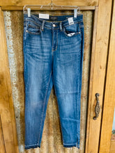 Load image into Gallery viewer, High Rise Skinny Jean with Released Hem and Side Slit
