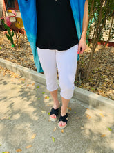 Load image into Gallery viewer, Mid Rise White Capri

