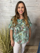 Load image into Gallery viewer, Floral Print Off Shoulder Top
