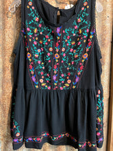 Load image into Gallery viewer, Floral Embroidered Babydoll Top
