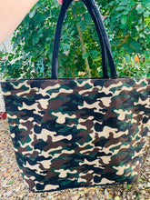 Load image into Gallery viewer, Crazy For Camo Green Tote Bag
