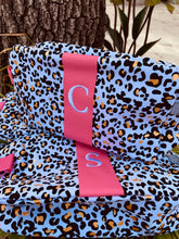 Load image into Gallery viewer, Leopard Initial Cosmetic Bag
