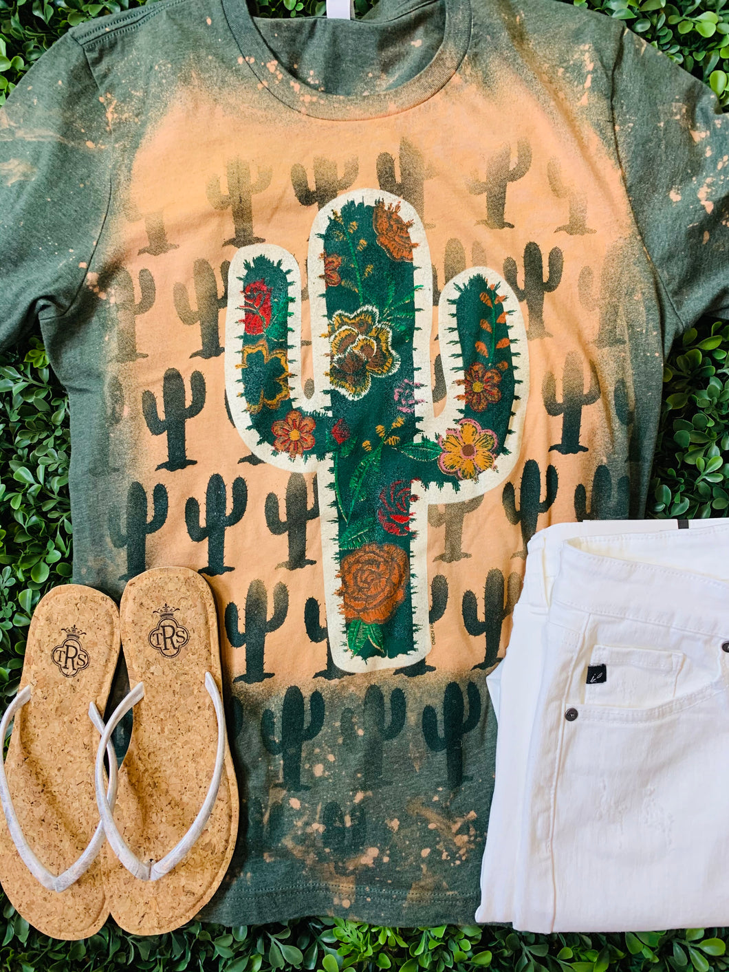 Stitched Cactus Tee