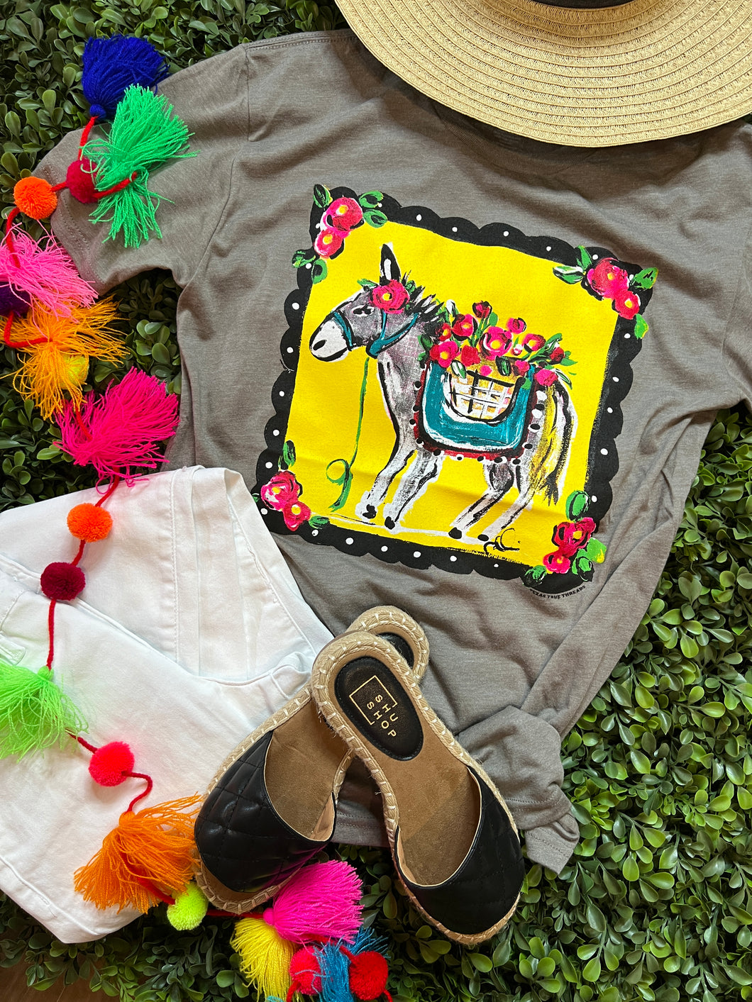 Hand Painted Burro Tee