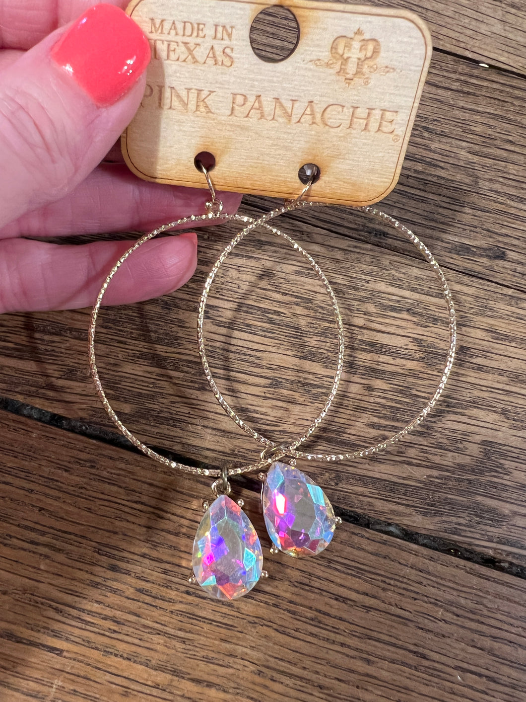 AB Gold Hoop Earrings