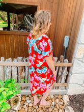 Load image into Gallery viewer, Red Mix Floral Dress
